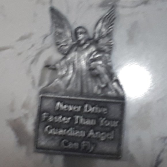 never drive faster than your guardian angels - Metal sign - Picture 1 of 3